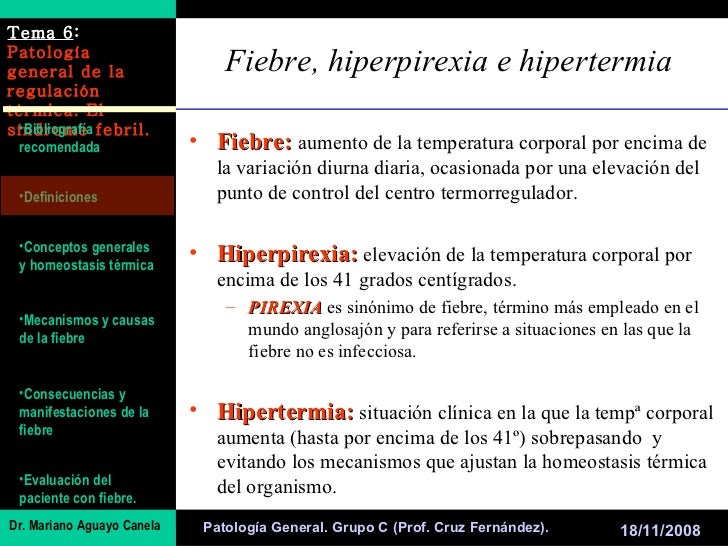 hiperpirexia definicion